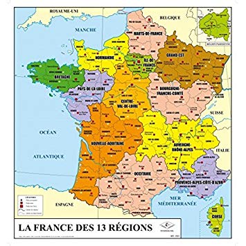 carte de france administrative